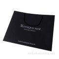 Schwarz einkaufen Custom Design Kraft Paper Geschenktasche Handtasche